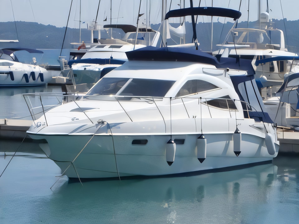 Sealine F34 motor boat for charter from Seget Donji / Marina Baotic Split sailing area Croatia