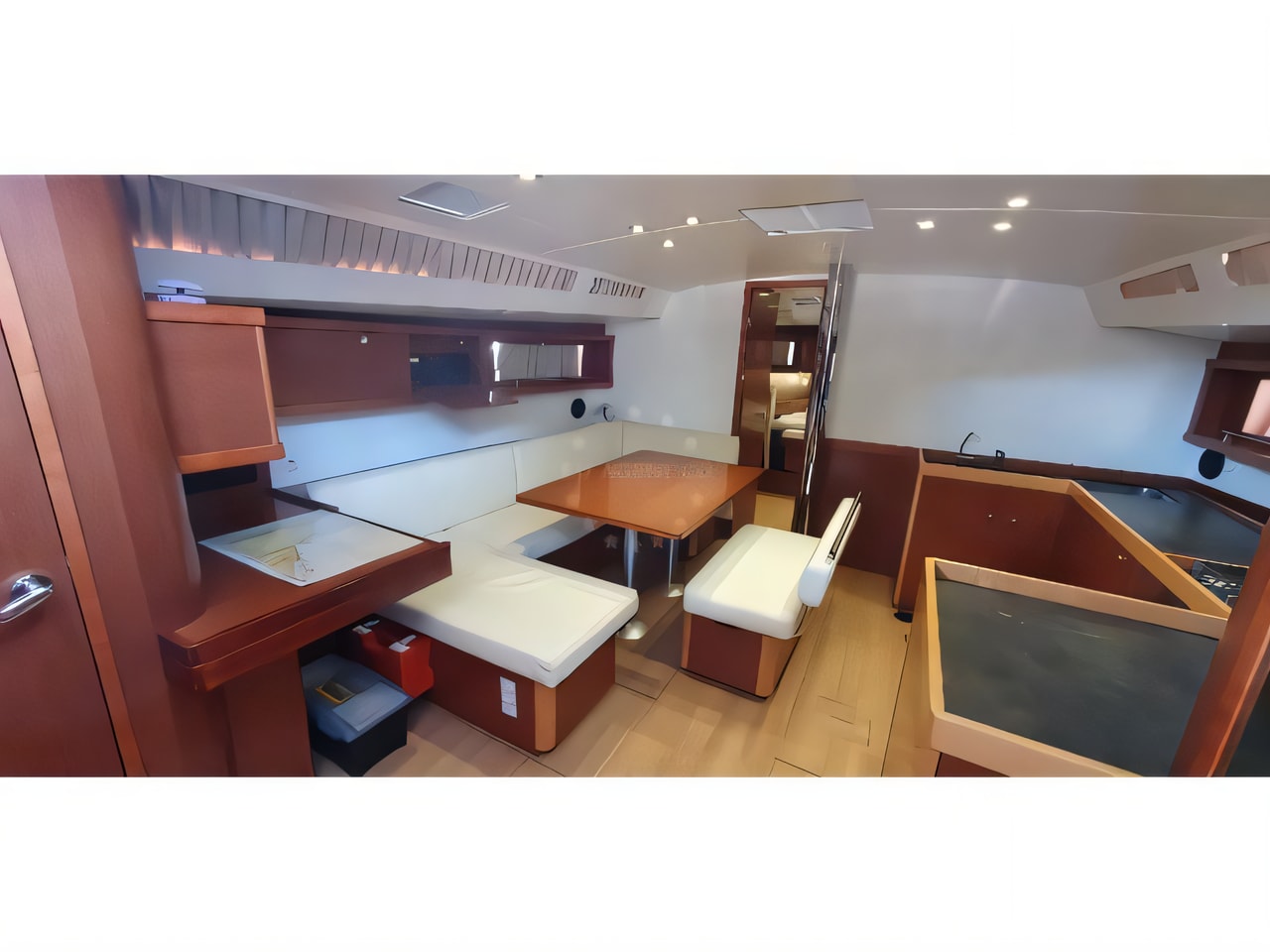 Layout of Oceanis 48 OW. sail boat with 4 cabins Croatia yacht charter