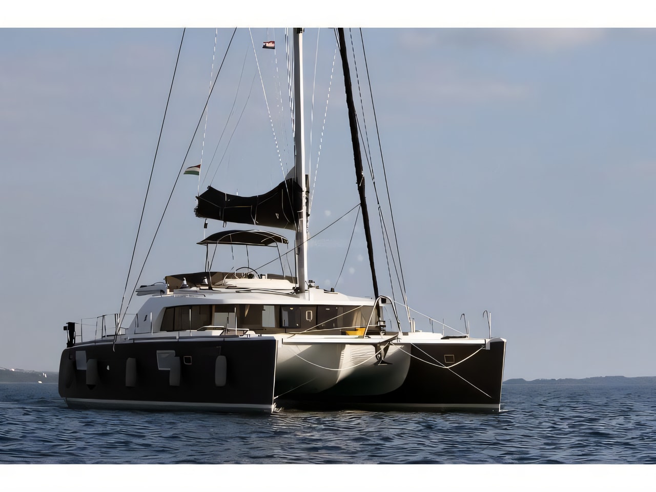 Exterior overview of Lagoon 440 catamaran for charter from Trogir ACI Marina in the Split sailing area Croatia