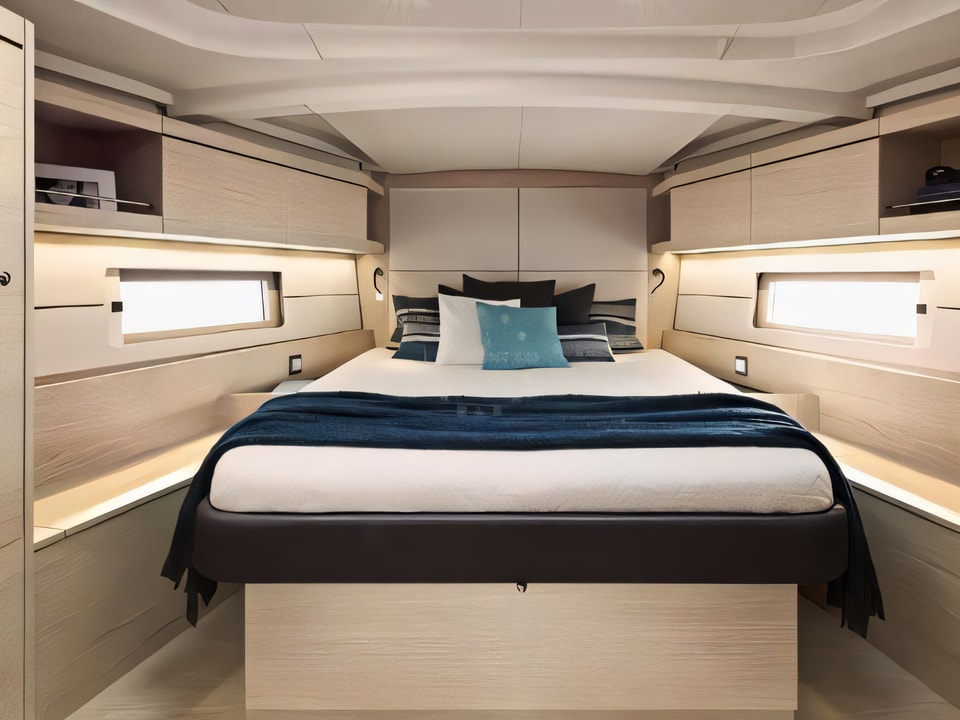 Interior of Oceanis 46.1 sail boat with 4 cabins Croatia yacht charter