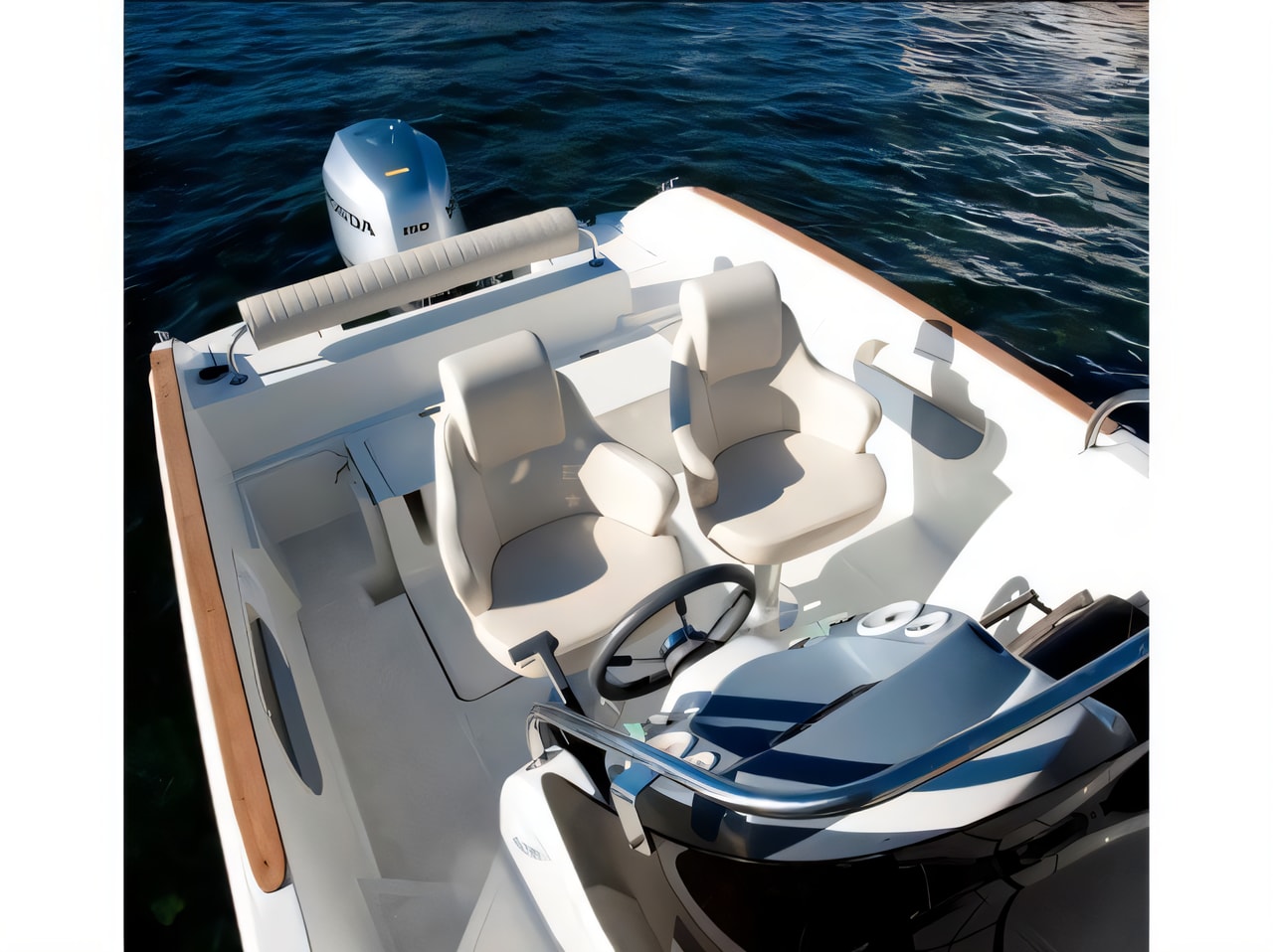 Layout of HM 22 Fly SUNDECK motor boat with 0 cabins Croatia yacht charter