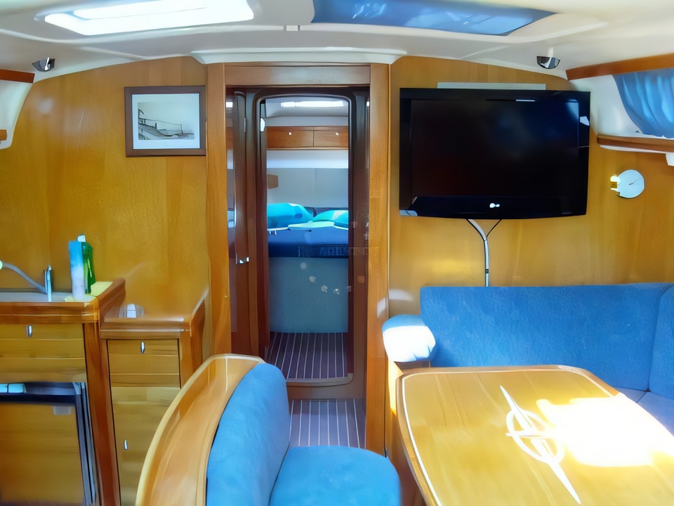 Interior of Bavaria 46 Cruiser sail boat with 4 cabins Croatia yacht charter