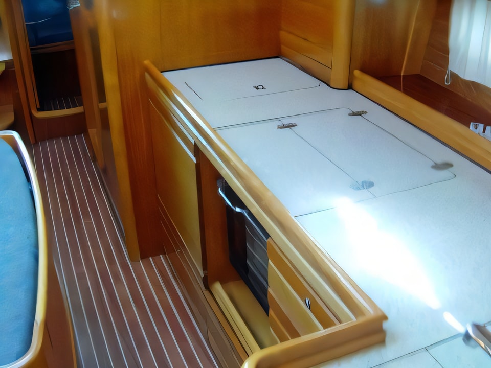 Interior of Bavaria 39 Cruiser sail boat with 3 cabins Croatia yacht charter