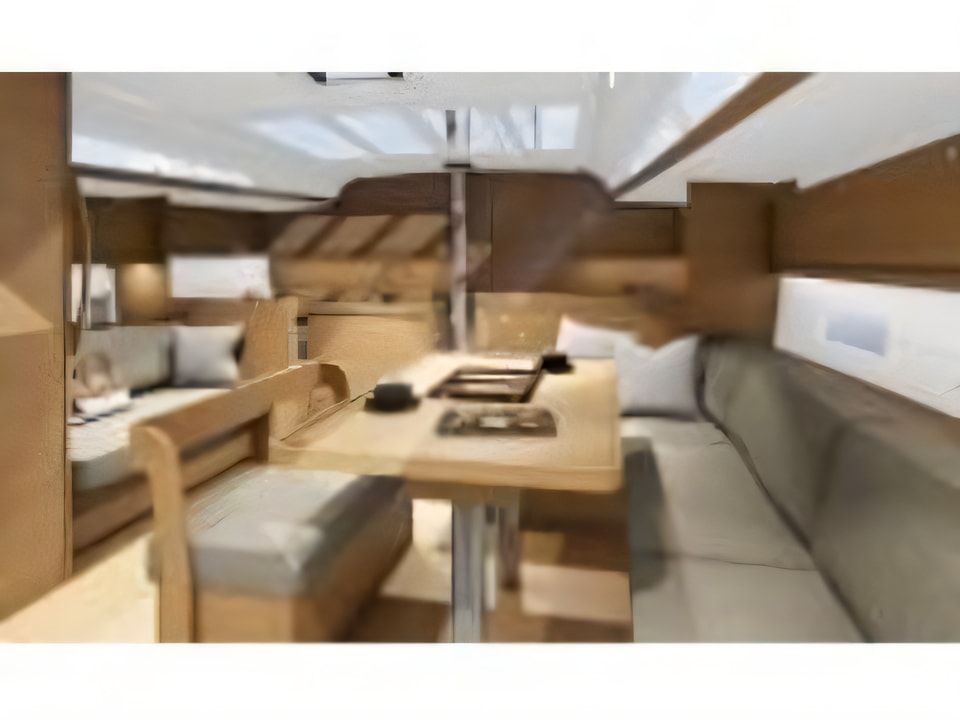 Interior of Dufour 430 sail boat with 3 cabins Croatia yacht charter