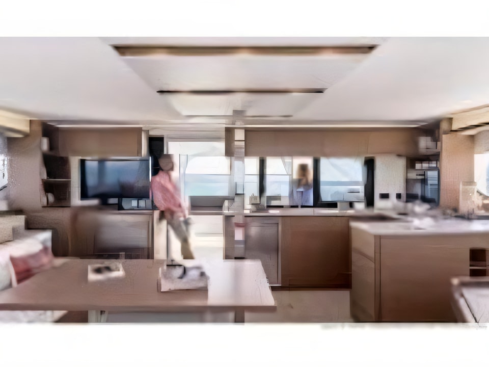 Interior of Lagoon 46 catamaran with 6 cabins Croatia yacht charter