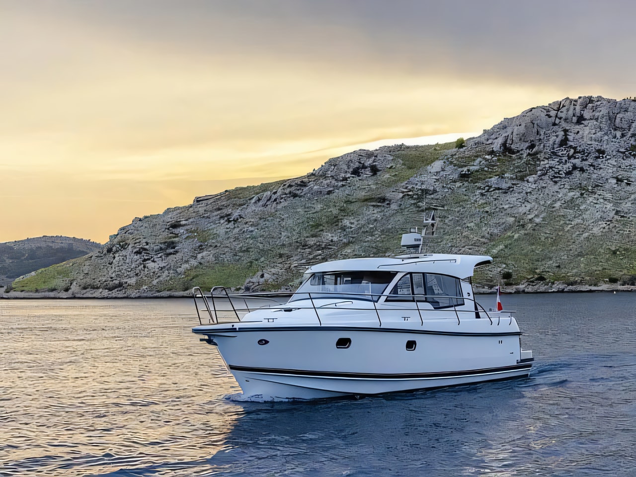 Nimbus 365 Coupe motor boat for charter from Kastel Gomilica / Marina Kastela Split sailing area Croatia