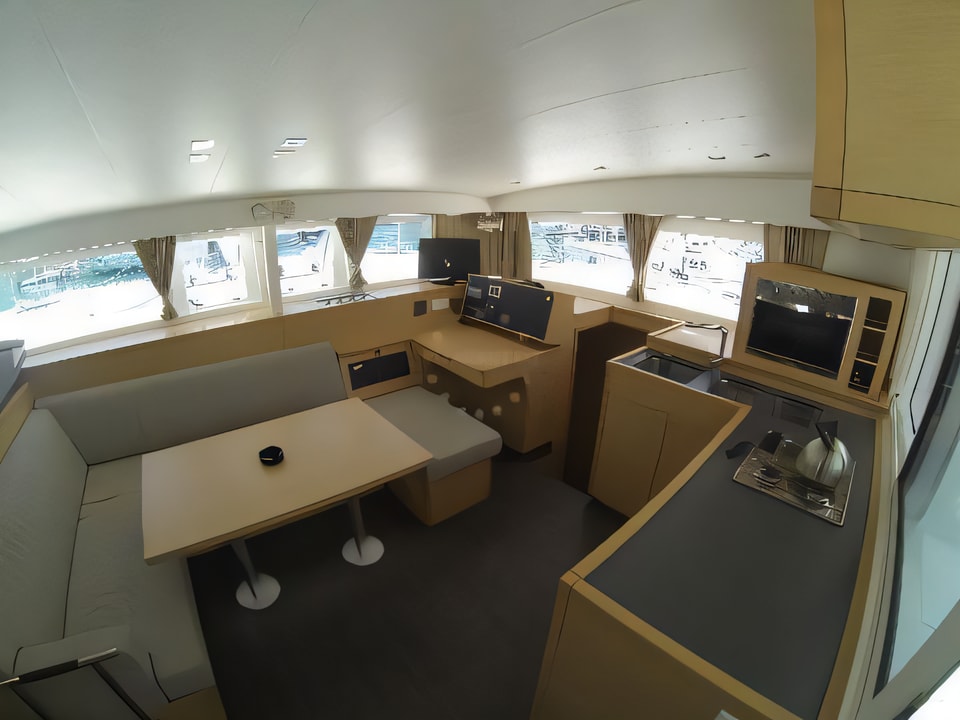 Interior of Lagoon 400 S2 catamaran with 6 cabins Croatia yacht charter