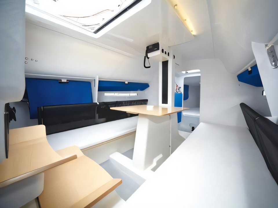 Interior of Seascape 27 sail boat with 2 cabins Croatia yacht charter