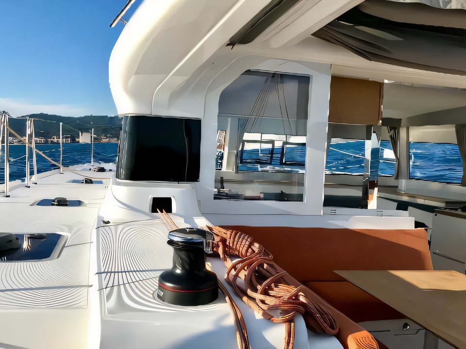 Interior of Excess 12 catamaran with 6 cabins Croatia yacht charter