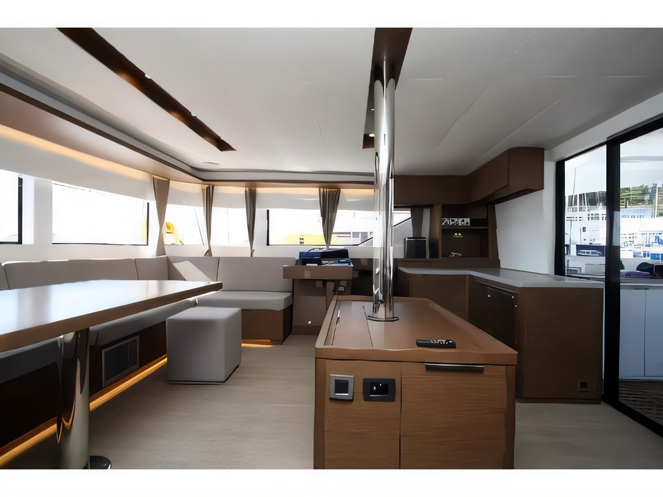 Interior of Lagoon 50 catamaran with 6 cabins Croatia yacht charter