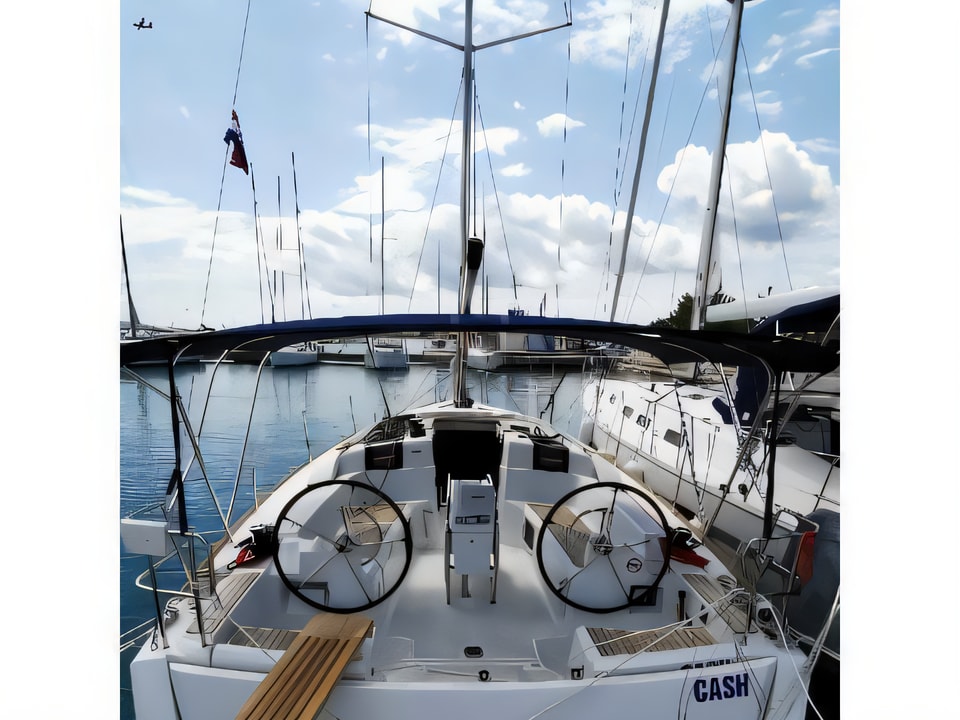 Sun Odyssey 389 sailing yacht for charter from Vodice / ACI Marina Vodice Sibenik sailing area Croatia