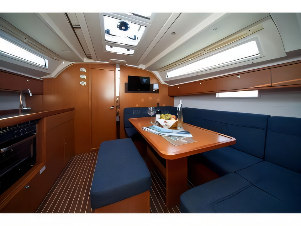 Interior of Bavaria Cruiser 41 sail boat with 3 cabins Croatia yacht charter