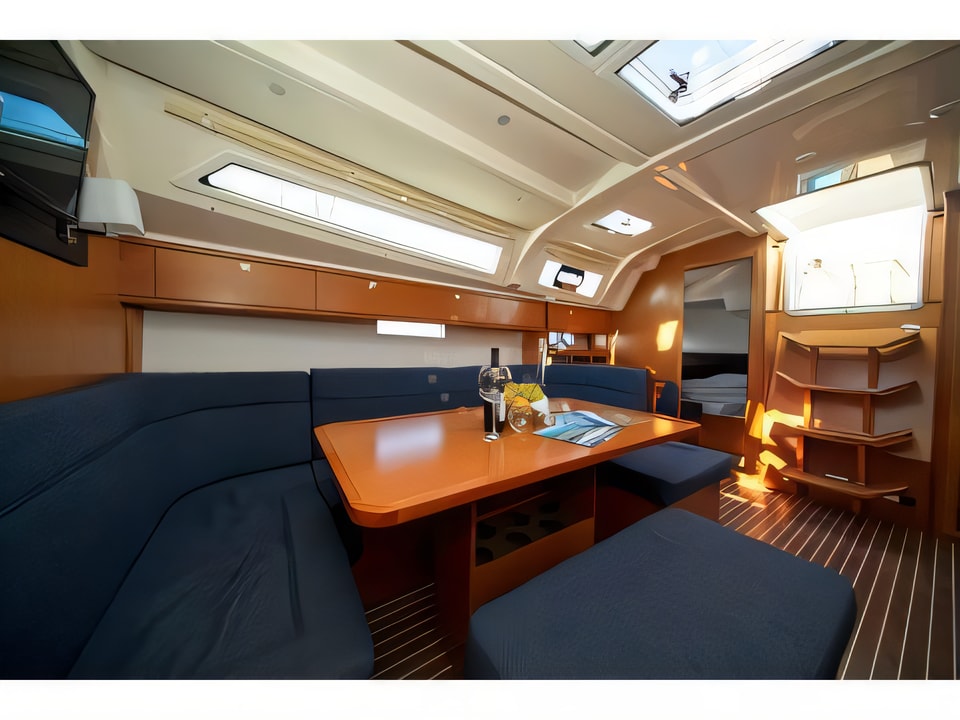 Interior of Bavaria Cruiser 41 sail boat with 3 cabins Croatia yacht charter