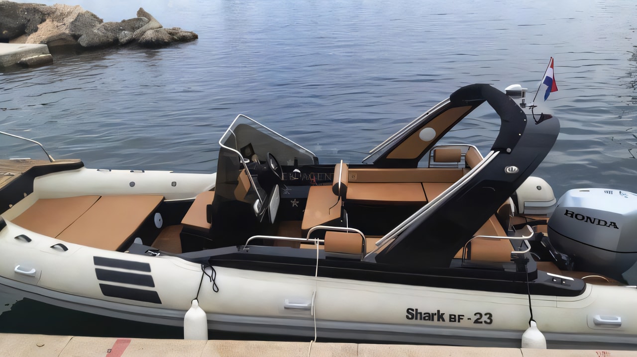 Layout of Shark BF 23 Sport motor boat with 0 cabins Croatia yacht charter