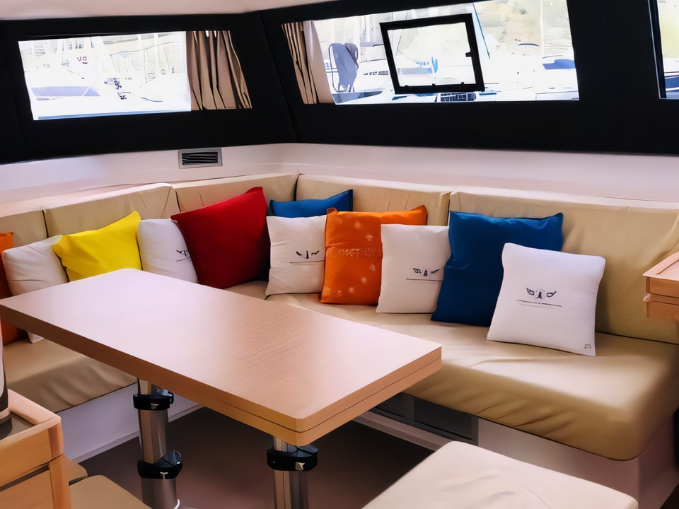 Interior of Dufour 48 Catamaran catamaran with 6 cabins Croatia yacht charter