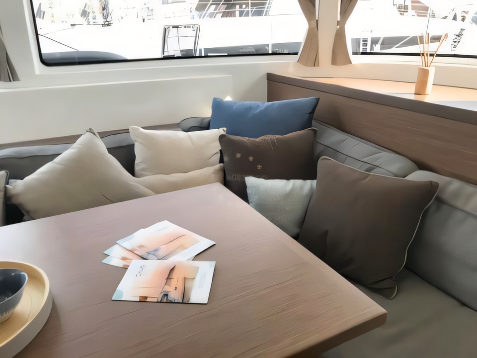 Interior of Lagoon 46 catamaran with 6 cabins Croatia yacht charter