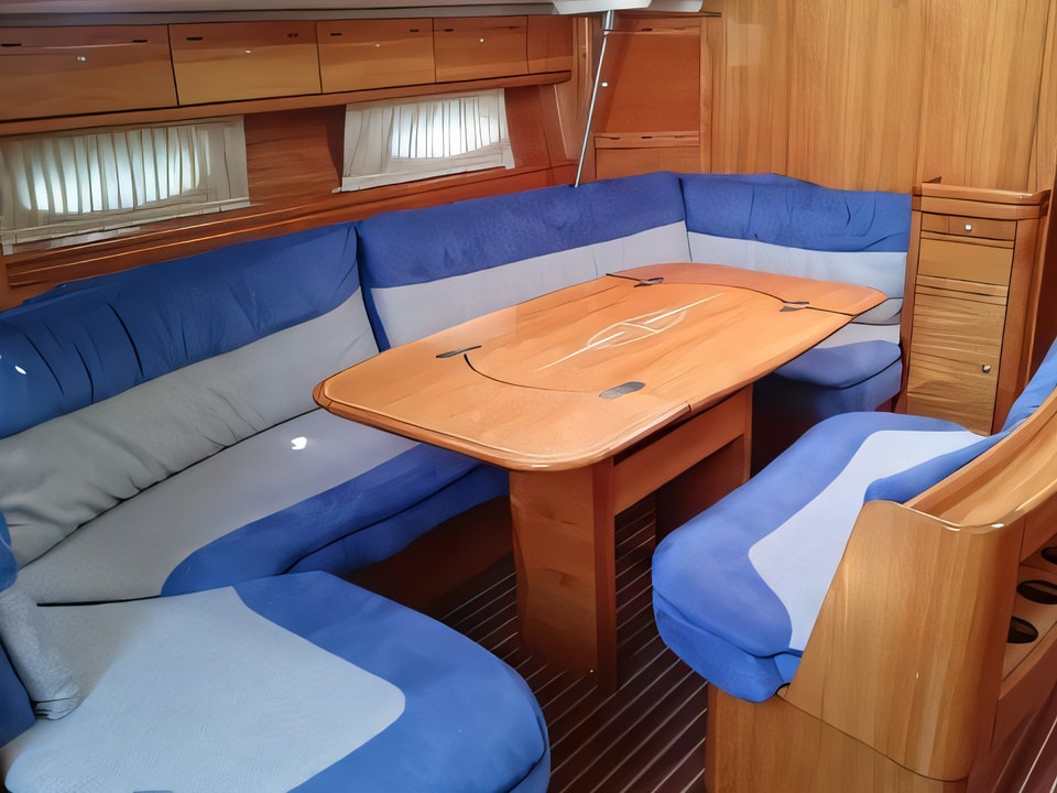 Interior of Bavaria 50 sail boat with 5 cabins Croatia yacht charter
