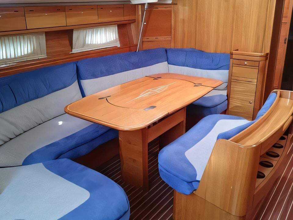 Interior of Bavaria 50 sail boat with 5 cabins Croatia yacht charter
