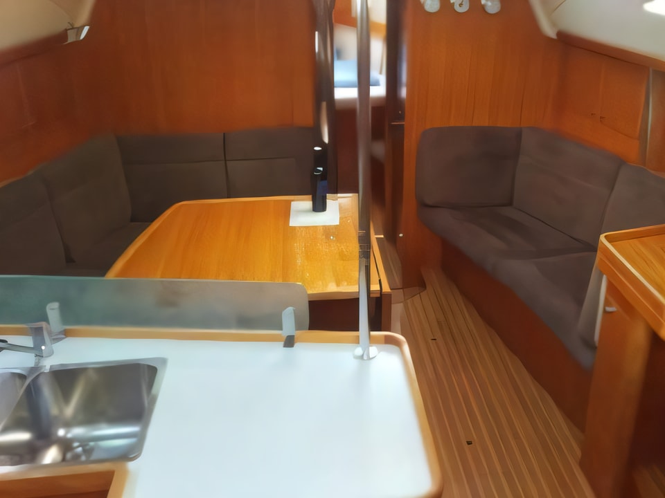 Interior of Elan 434 sail boat with 4 cabins Croatia yacht charter