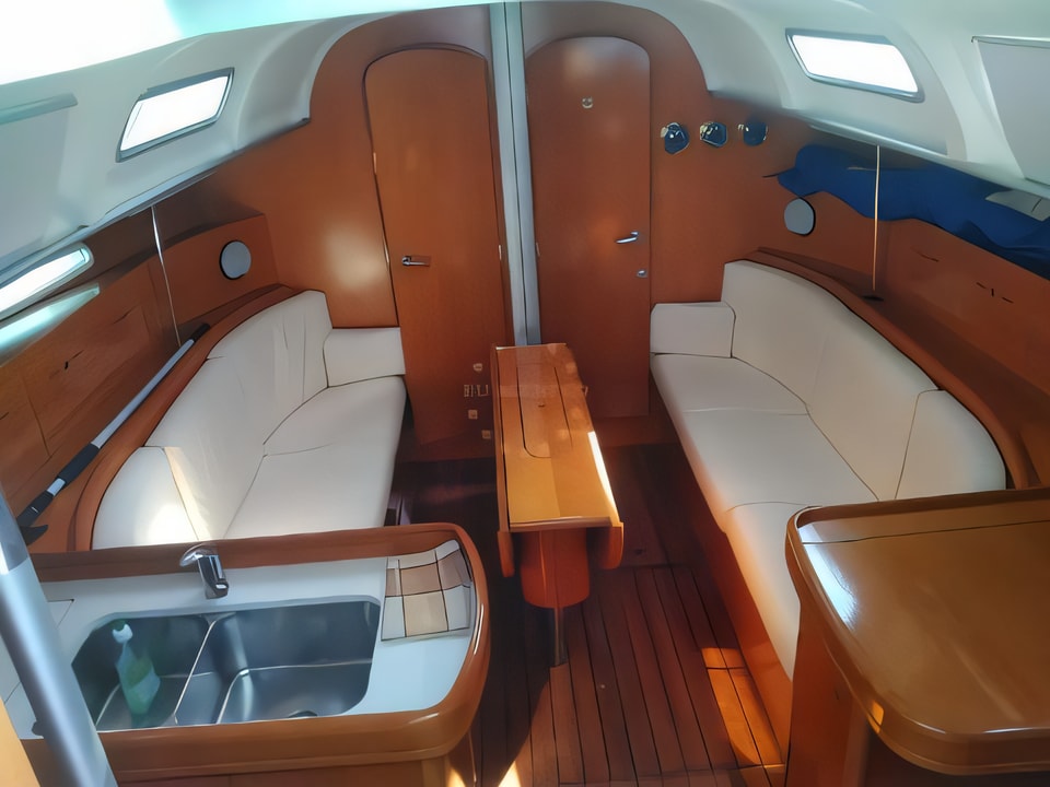 Interior of First 40.7 sail boat with 3 cabins Croatia yacht charter