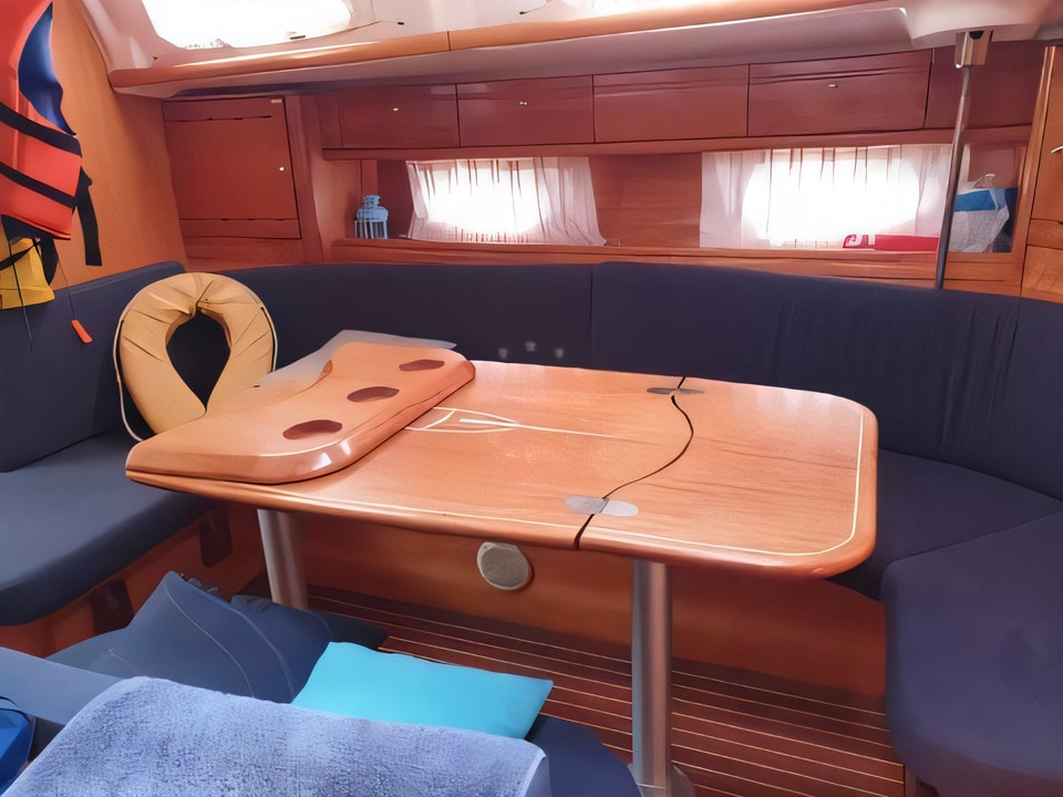 Interior of Bavaria 50 sail boat with 5 cabins Croatia yacht charter