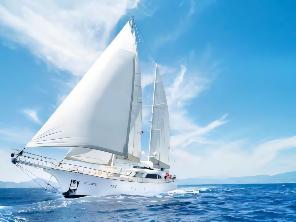 Exterior overview of Gulet gulet or cruiser for charter from Split Port in the Split sailing area Croatia