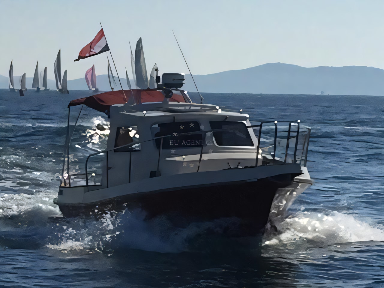 Layout of Damor 700 motor boat with 1 cabins Croatia yacht charter