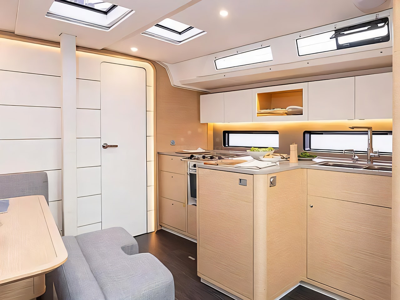 Layout of Dufour 41 GL sail boat with 4 cabins Croatia yacht charter