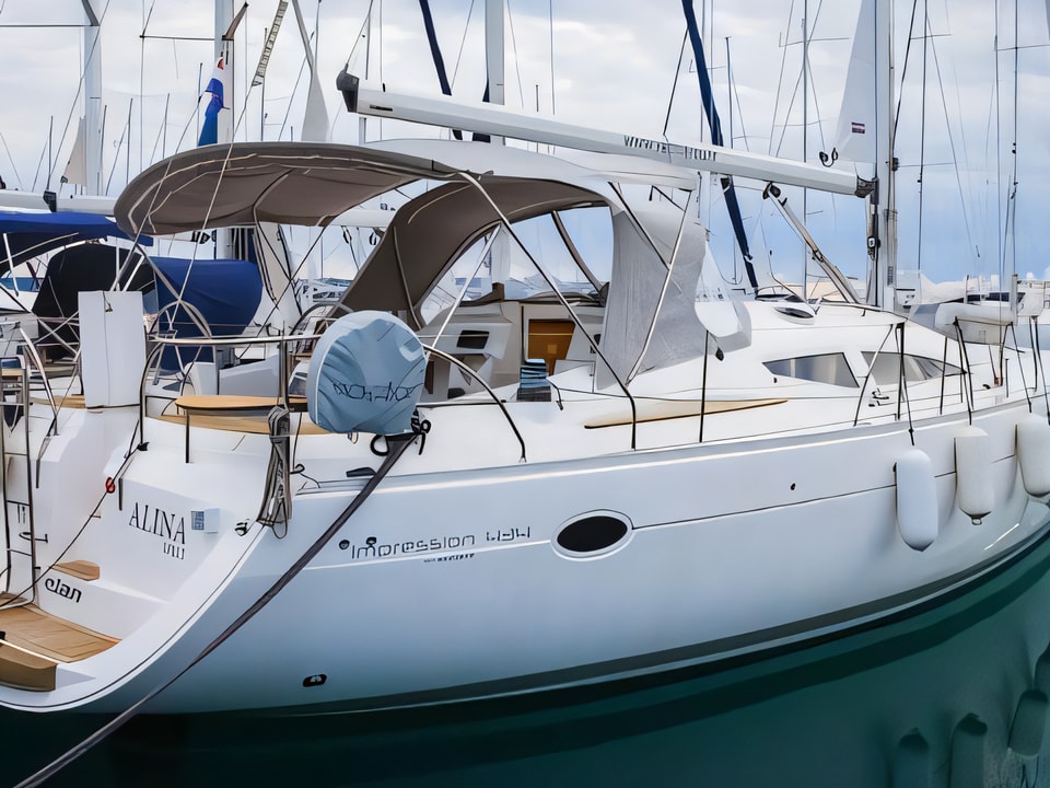 Elan 434 Impression sailing yacht for charter from Biograd / Marina Kornati Zadar sailing area Croatia