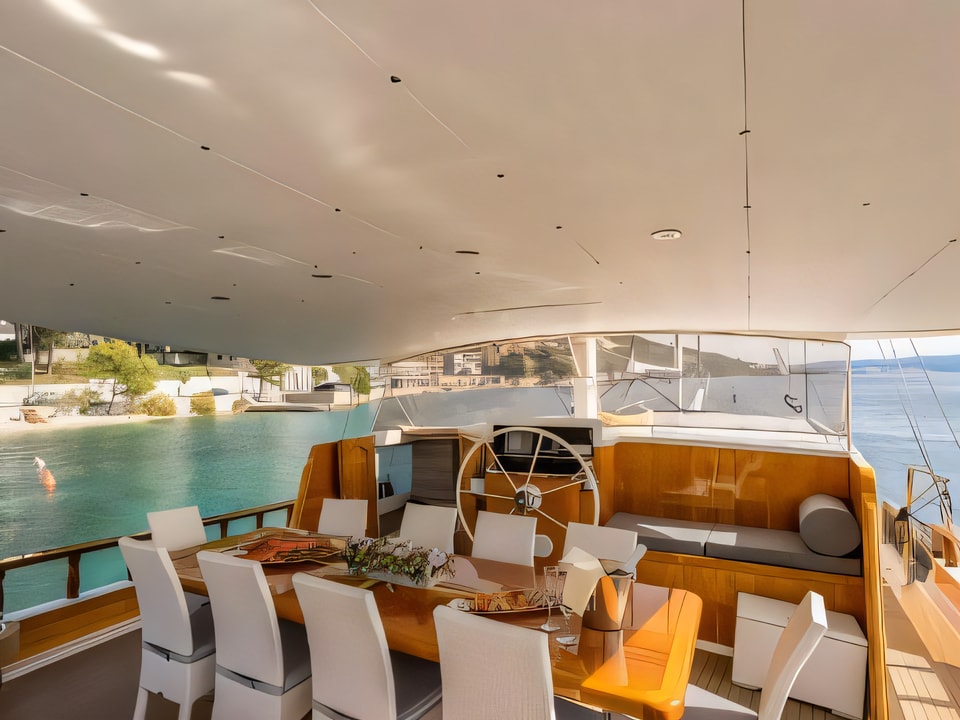 Interior of Gulet gulet or cruiser with 5 cabins Croatia yacht charter