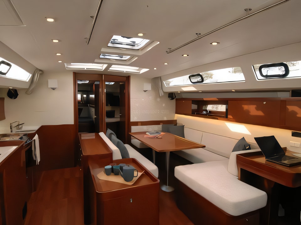 Interior of Oceanis 50 Family- 5+1 cab. sail boat with 6 cabins Croatia yacht charter