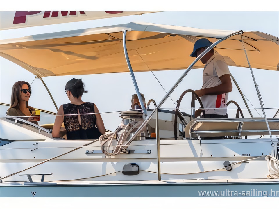Layout of Najad 570 CC sail boat with 3 cabins Croatia yacht charter