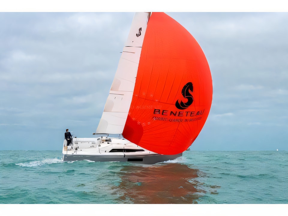 Exterior overview of Oceanis 30.1 sail boat for charter from Pomer ACI Marina in the Istria / Kvarner sailing area Croatia