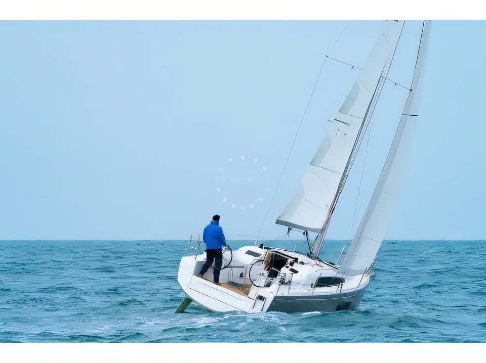 Interior of Oceanis 30.1 sail boat with 2 cabins Croatia yacht charter