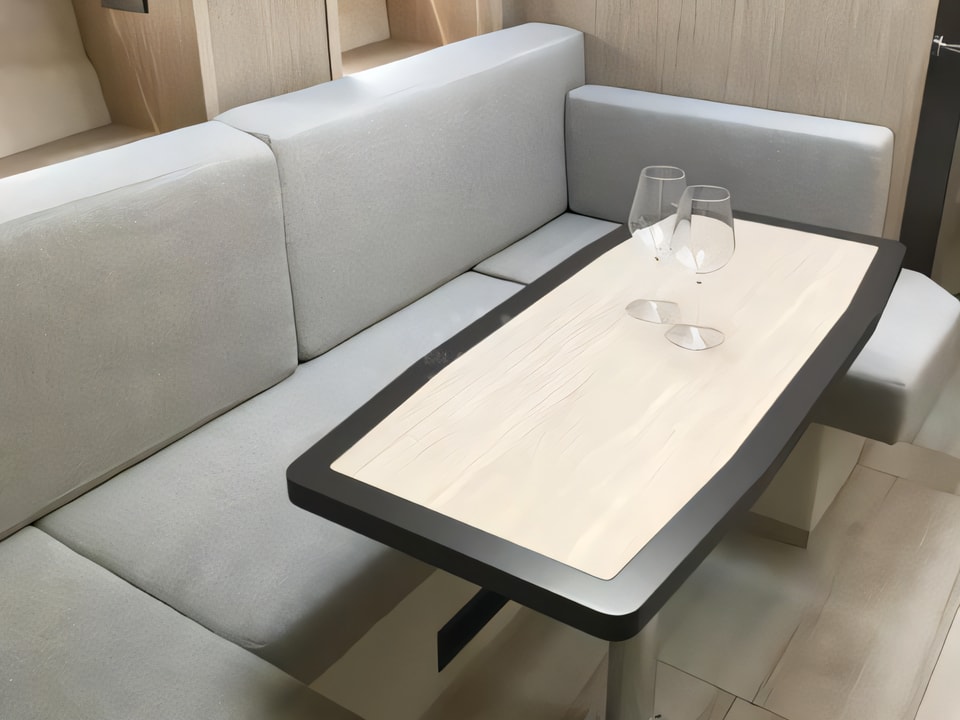 Interior of Cranchi M44 HT motoryacht with 2 cabins Croatia yacht charter