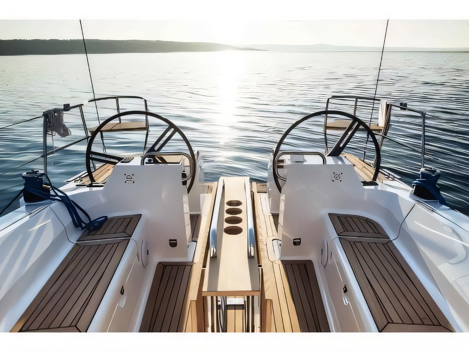 Interior of Elan 40.1 sail boat with 3 cabins Croatia yacht charter