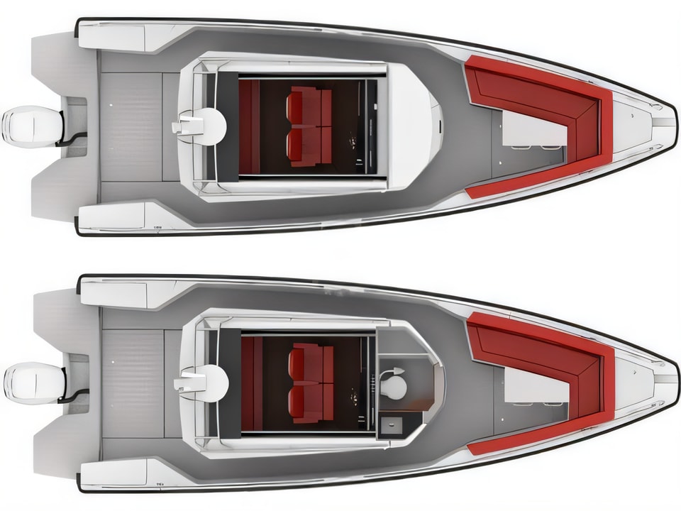 Axopar 28 yacht layout 0 cabins Croatia charter