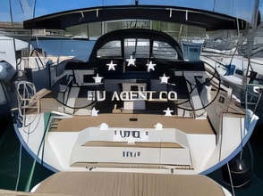 Exterior overview of D&D Kufner 56 sail boat for charter from Krk Marina Punat in the Istria / Kvarner sailing area Croatia