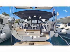 Exterior overview of D&D Kufner 56 sail boat for charter from Biograd Kornati in the Zadar sailing area Croatia