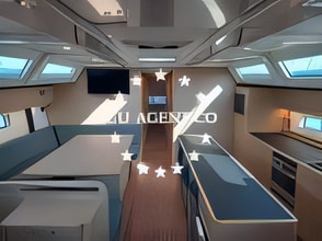 Layout of D&D Kufner 56 sail boat with 5 cabins Croatia yacht charter