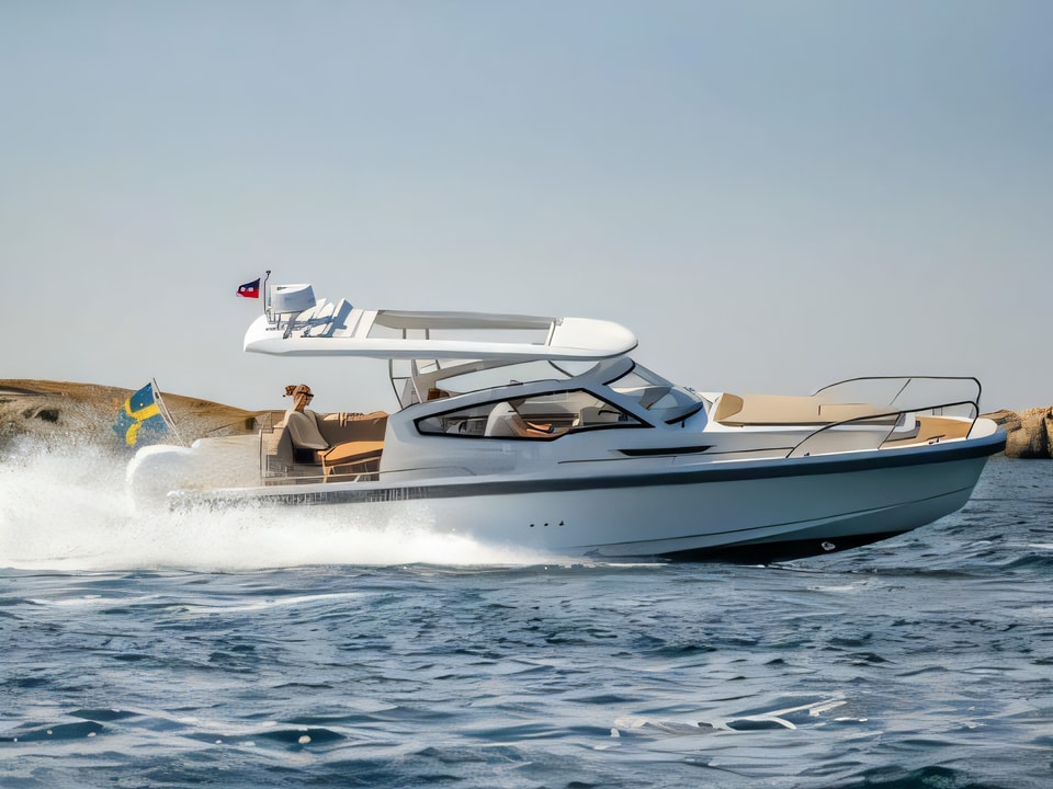 Nimbus Weekender W9 T-Top motor boat for charter from Pirovac / Marina Pirovac Sibenik sailing area Croatia