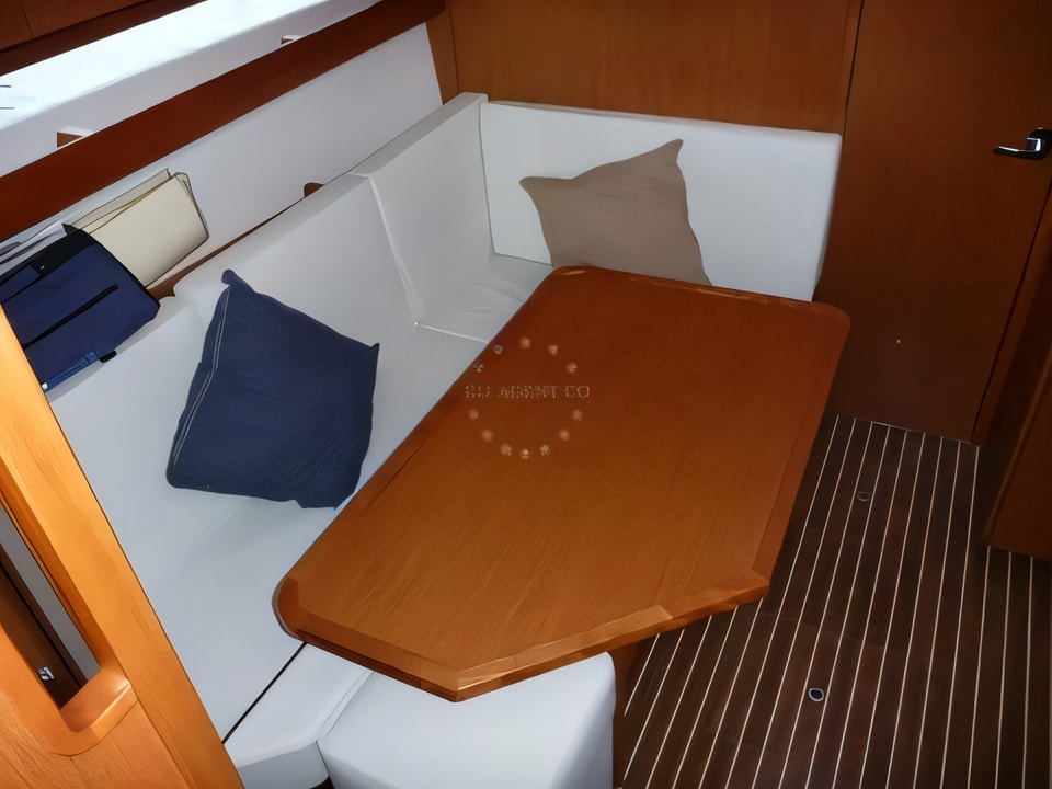 Interior of Bavaria 35 Sport motor boat with 2 cabins Croatia yacht charter