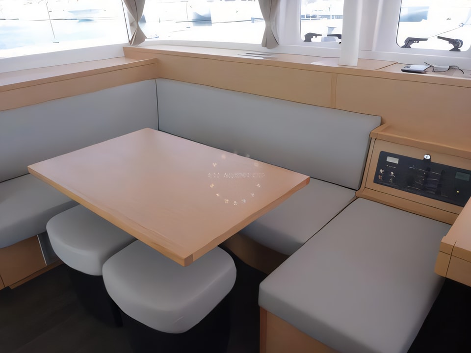 Interior of Lagoon 400 S2- 3 cab. catamaran with 3 cabins Croatia yacht charter