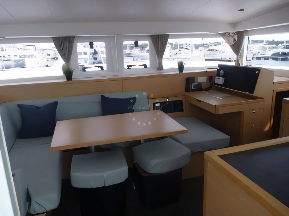 Interior of Lagoon 400 S2 (4+2 cab.) catamaran with 4 cabins Croatia yacht charter