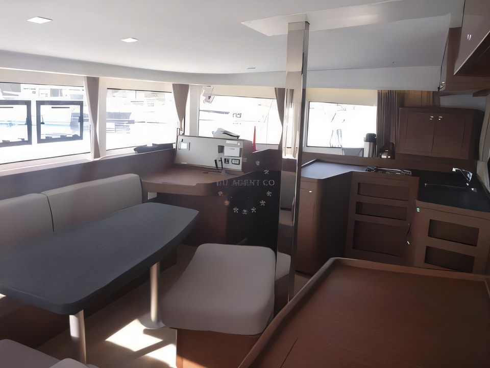 Interior of Lagoon 42 (3+2 cab.) catamaran with 3 cabins Croatia yacht charter