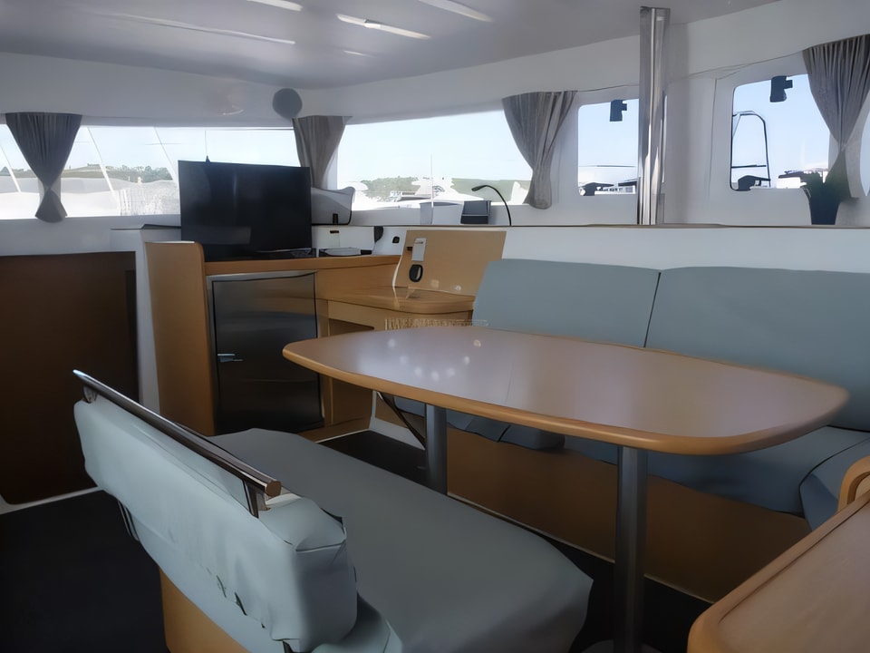 Interior of Lagoon 421 (4+1 cab.) catamaran with 4 cabins Croatia yacht charter