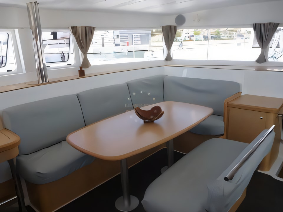 Interior of Lagoon 421 (4+1 cab.) catamaran with 4 cabins Croatia yacht charter