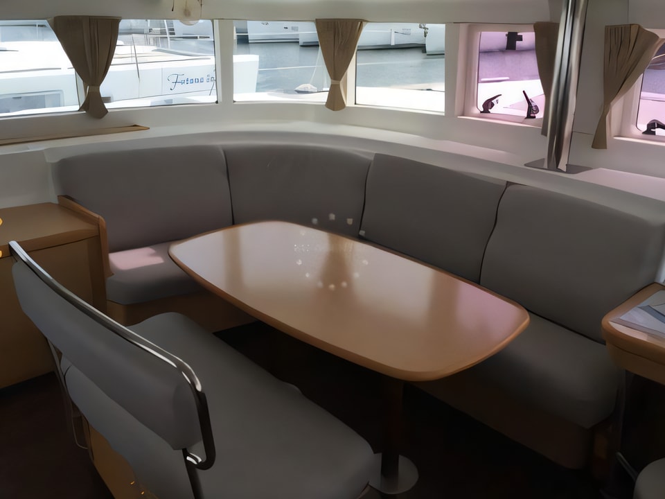 Interior of Lagoon 440 (4+2 cab.) catamaran with 4 cabins Croatia yacht charter