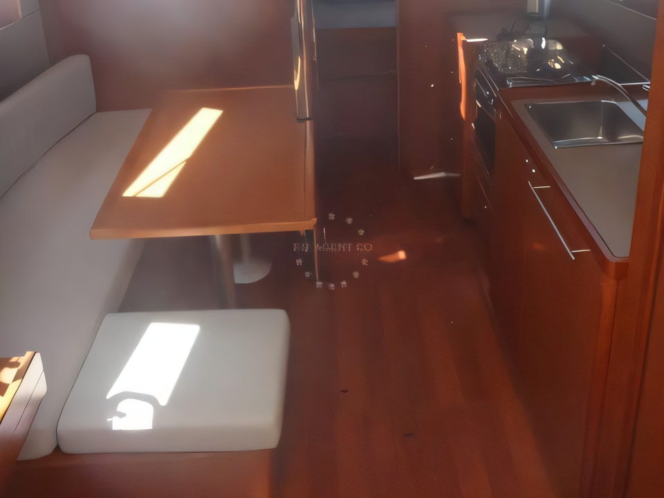 Interior of Oceanis 38- 3 cab. sail boat with 3 cabins Croatia yacht charter