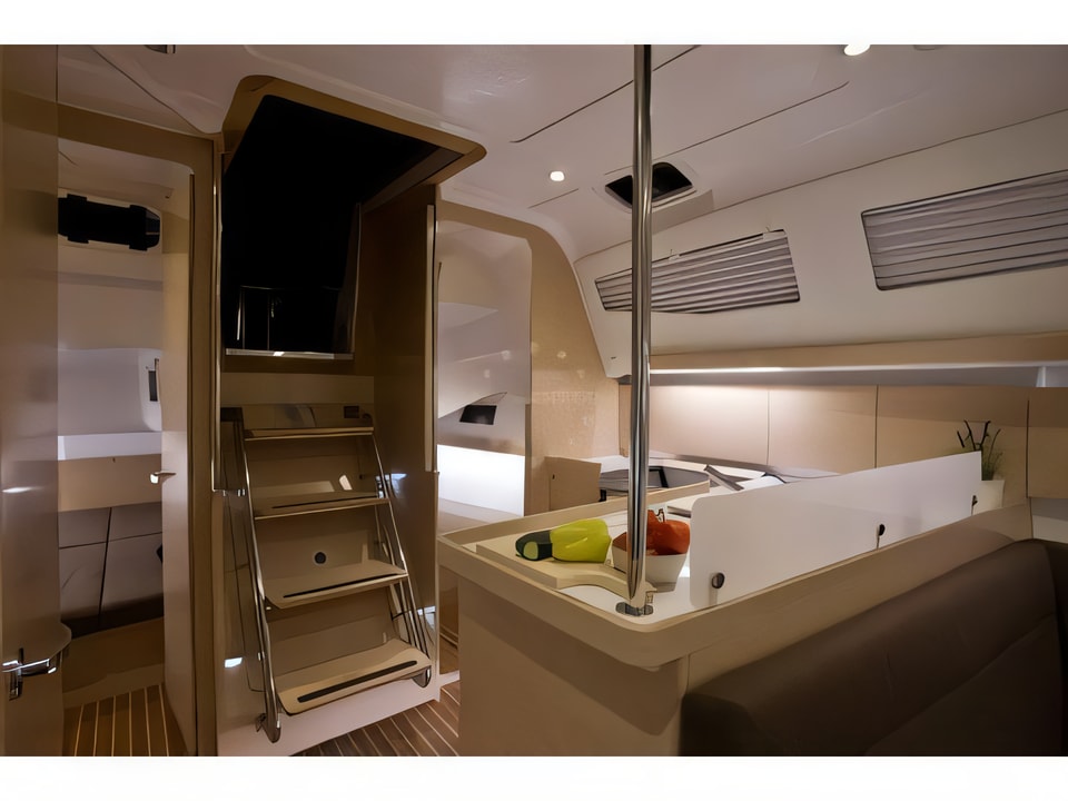 Interior of Elan 40 Impression sail boat with 3 cabins Croatia yacht charter